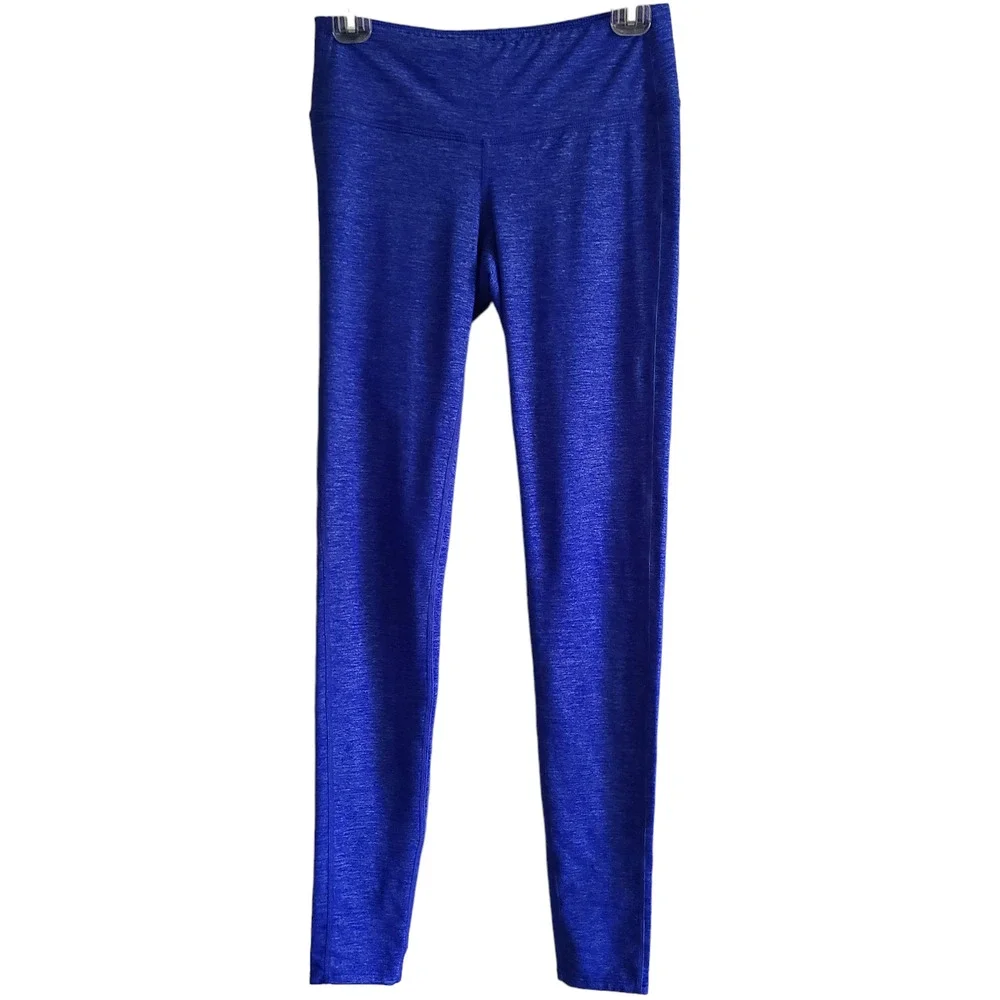 ATHLETA Quest Chaturanga Tights Legging Heathered Blue 138362 Women's Small TALL